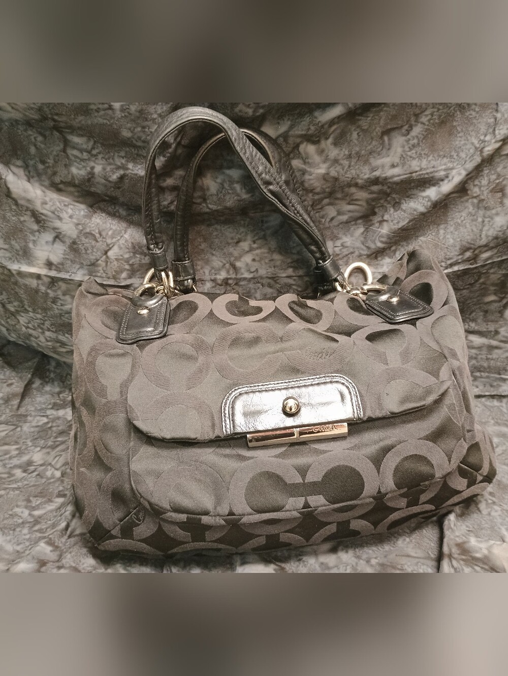 COACH Kristin Double Handle Satchel Shoulder Tote Bag
